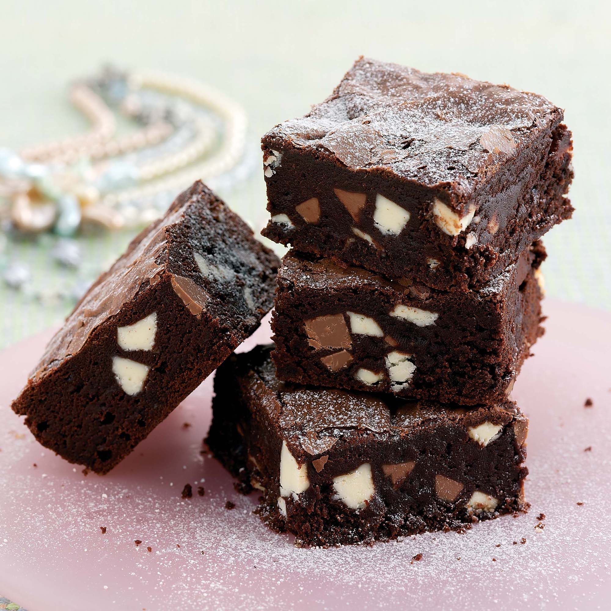 Triple choc brownies. Sim used W&H 04/2005 p133